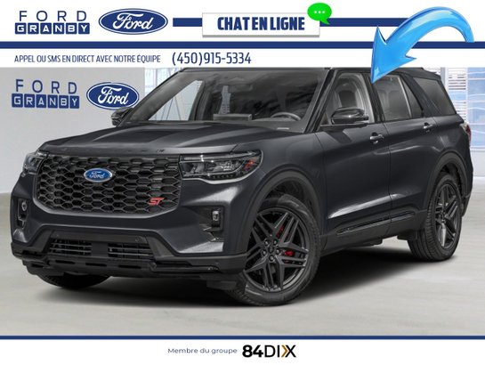 Ford Explorer ST 4RM 2026 Noir agate métallisé