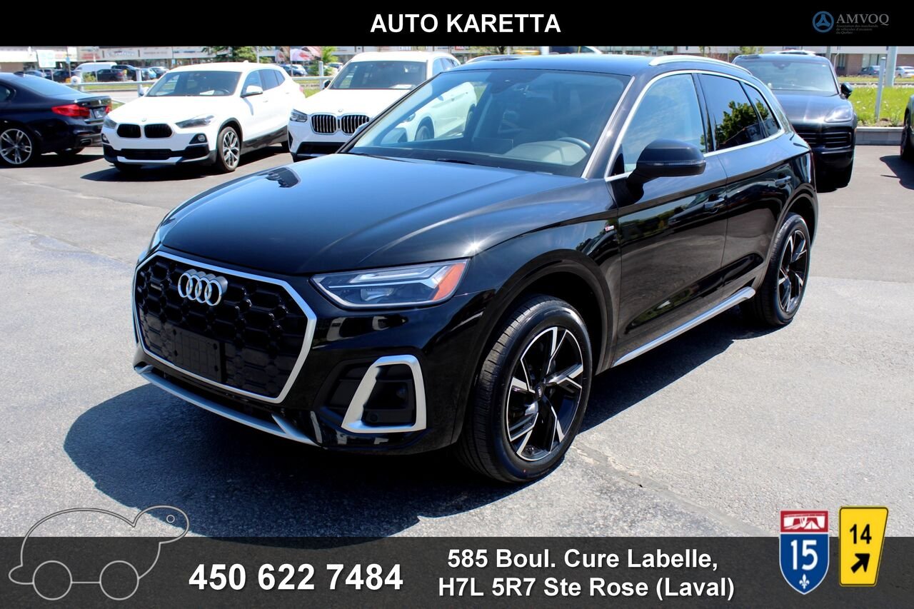 2022 Audi Q5 VIN: WA1EABFY3N2063336 Black Sainte-Rose - photo #0