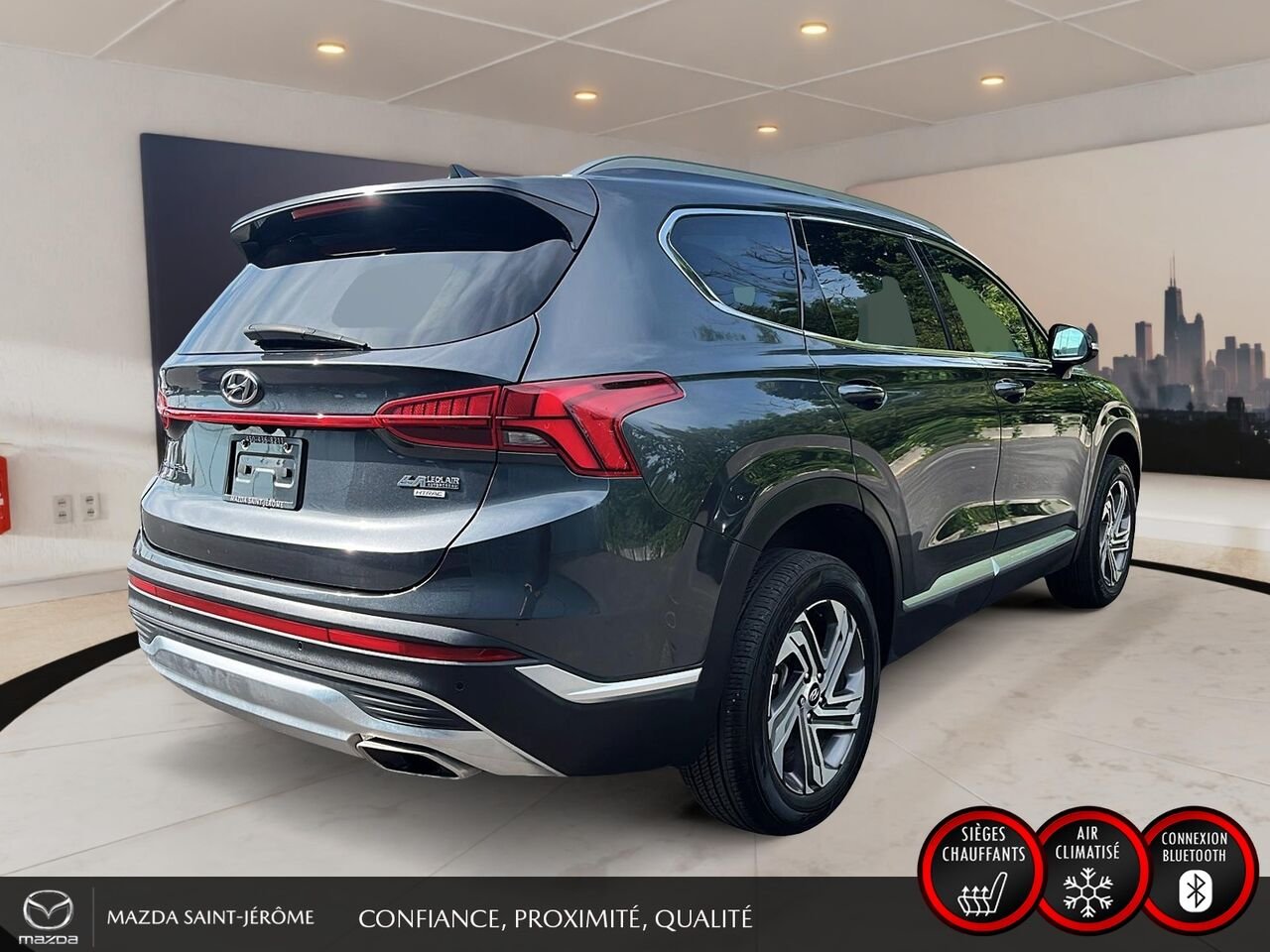 2023 Hyundai Santa Fe Preferred TI ens. Trend | TOIT PANO | SIMILICUIR | AWD | 52 771 KM Grey Saint-Jérôme - photo #5