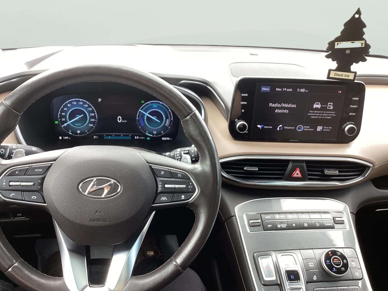2022 Hyundai Santa Fe Hybrid White Gatineau - photo #9