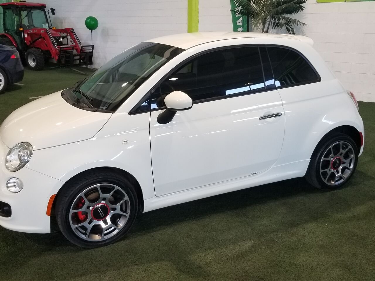 2014 FIAT 500 White  - photo #4