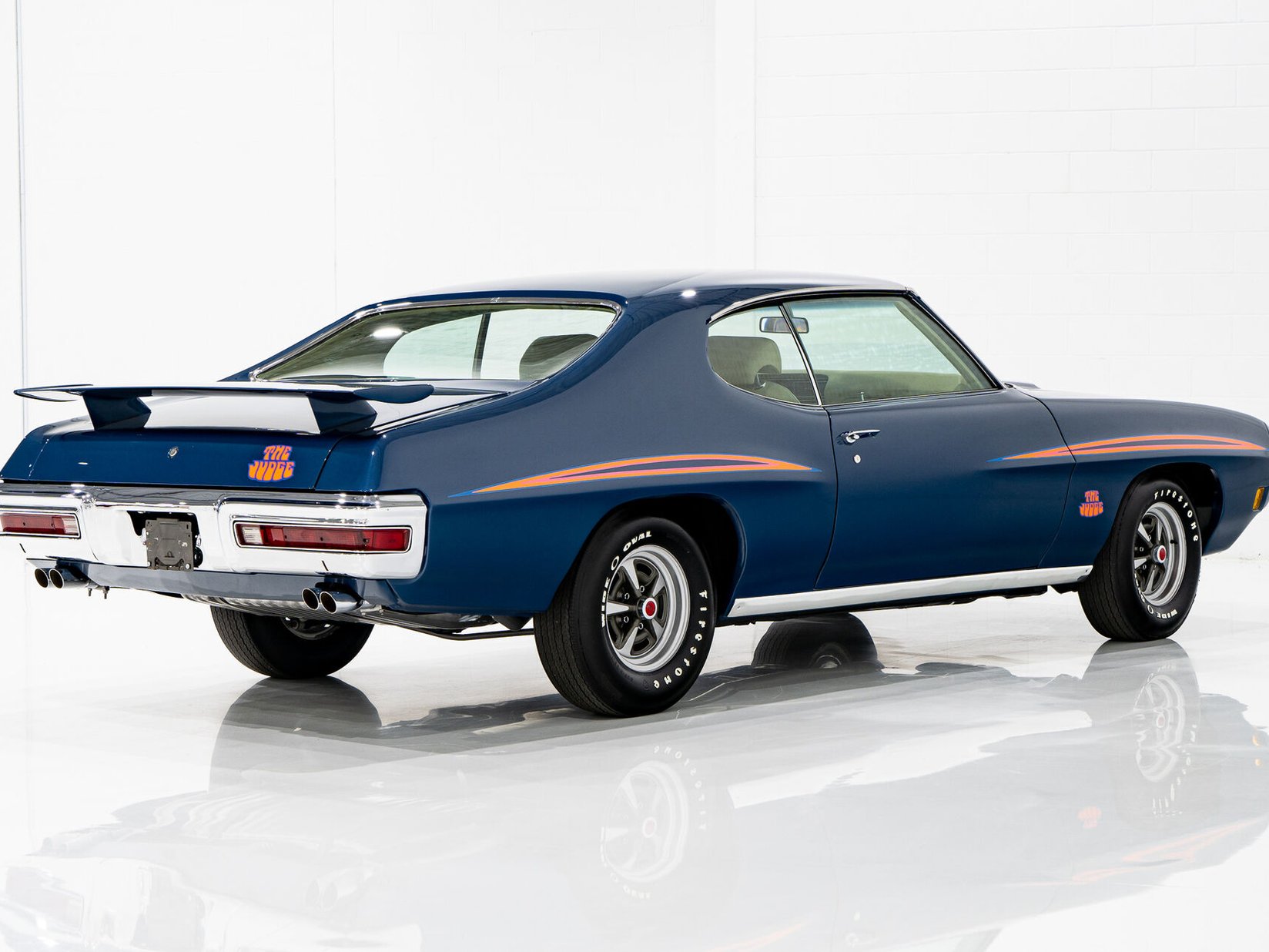 1970 Pontiac GTO The Judge Matching# Ram Air III 4-speed **PRIX EN USD** Blue Montreal - photo #22