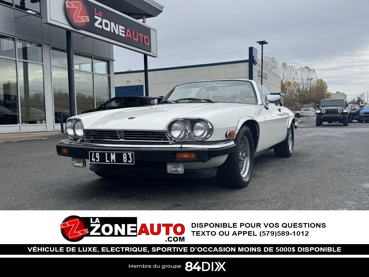 1990 Jaguar XJS V12 Cabriolet White Granby - photo #0