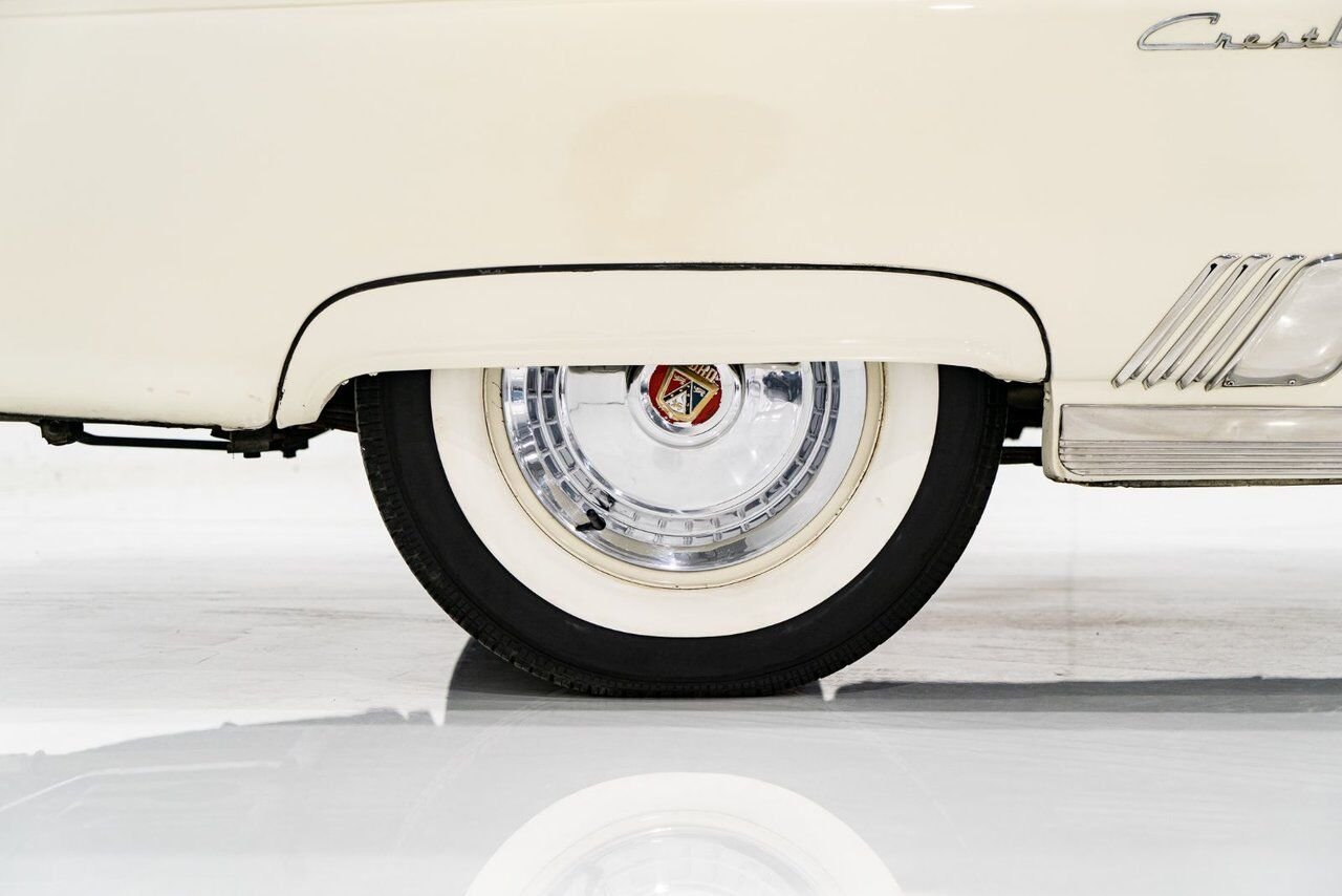 1954 Ford Crestline Skyliner rare glass top long term ownership White Montreal - photo #54