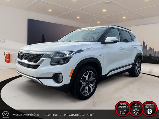 2023 Kia Seltos EX Premium | TOIT OUVRANT | CUIR SOFINO | NAVIGATION | SIÈGES ÉLECTRIQUES | AWD White