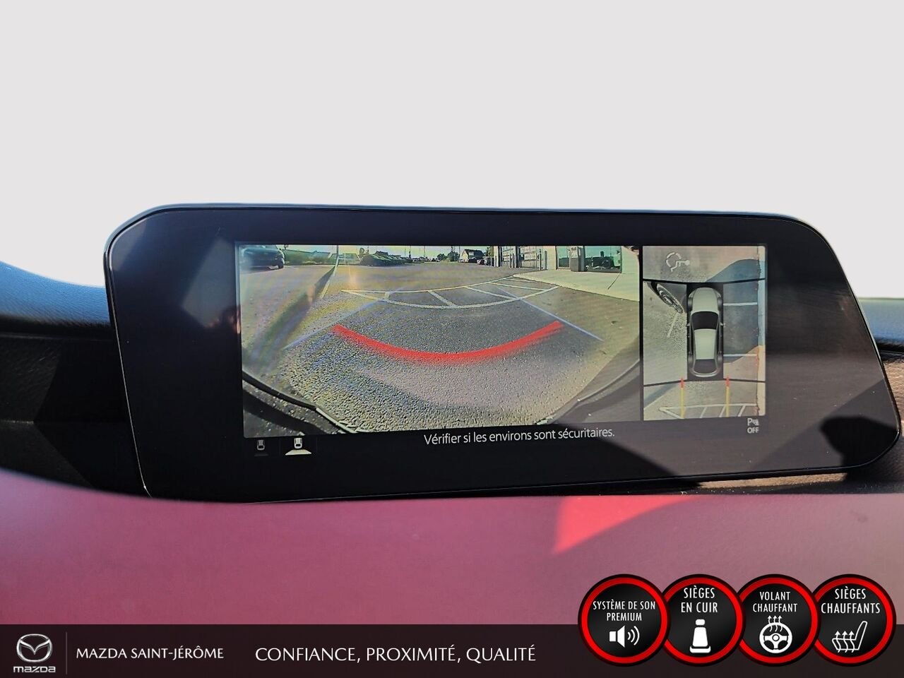 2023 Mazda Mazda3 Sport GT avec moteur turbo | TOIT OUVRANT | CUIR ROUGE | AWD Grey Saint-Jérôme - photo #19