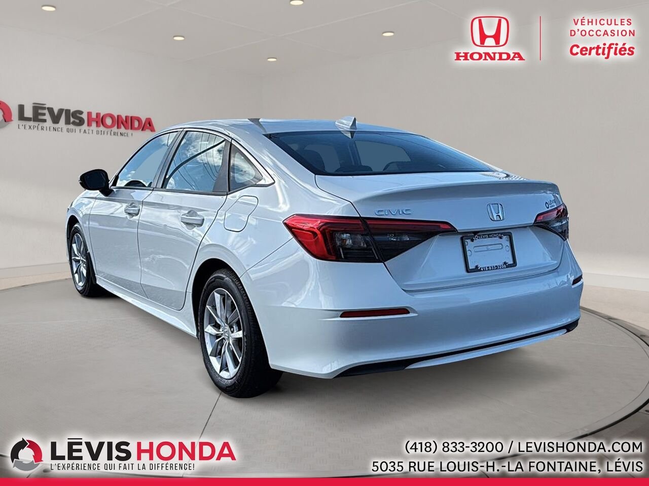 Honda Civic EX EX CVT 2024 Blanc Lévis - photo #11