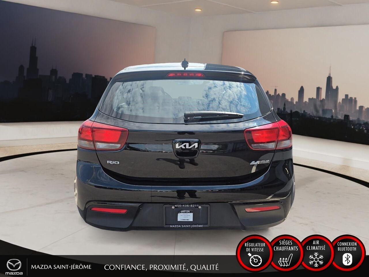 Kia Rio 5 portes LX+ | 50 728 KM | AUTOMATIQUE | CAMÉRA DE RECUL 2023 Noir Saint-Jérôme - photo #6