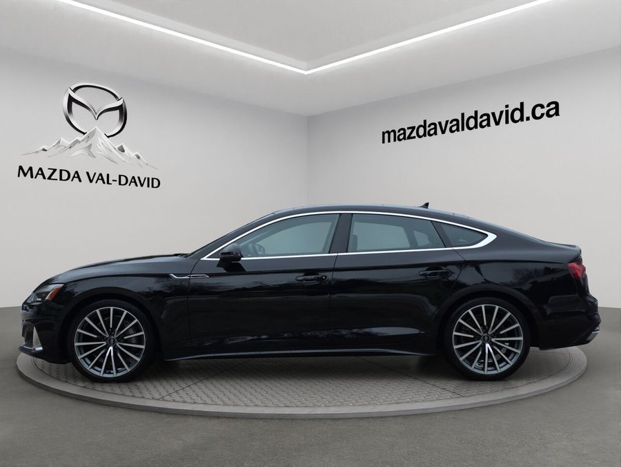 Audi A5 Sportback A5 45 2.0T Sportback Komfort Quattro, Jamais accidenté, Sièges à fonction mémoire, Volant 2023 Noir