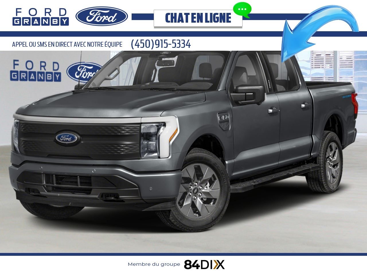 Ford F-150 Lightning 2025 Gris carbonisé métallisé Granby - photo #0