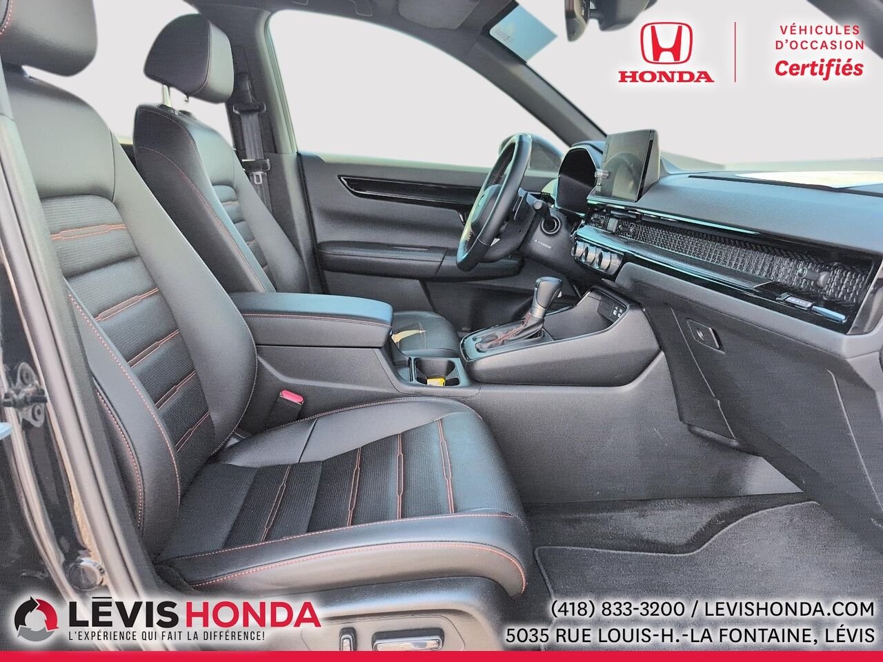 Honda CR-V Touring Hybride AWD Touring Traction Intégrale 2025 Noir Lévis - photo #8