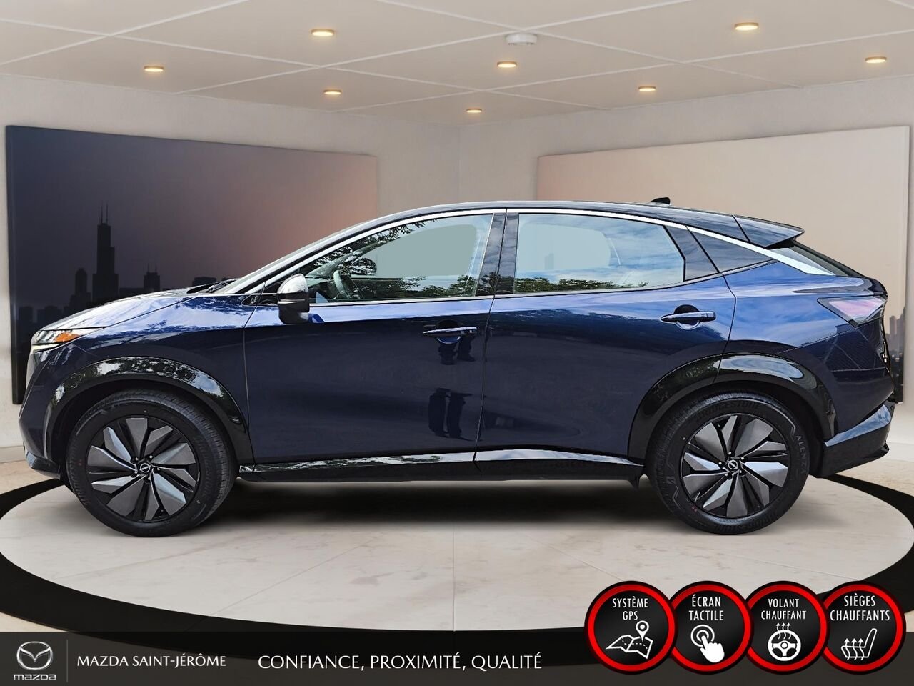 Nissan ARIYA ENGAGE | 348 KM D'AUTONOMIE | RECHARGE RAPIDE 130 KW | 1 PROPRIÉTAIRE 2023 Bleu Saint-Jérôme - photo #9