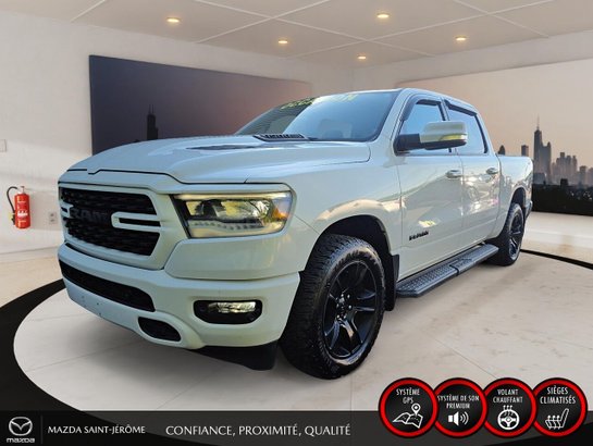 2022 Ram 1500 Sport | caisse de 5 pi 7 po | CUIR | 4X4 | White