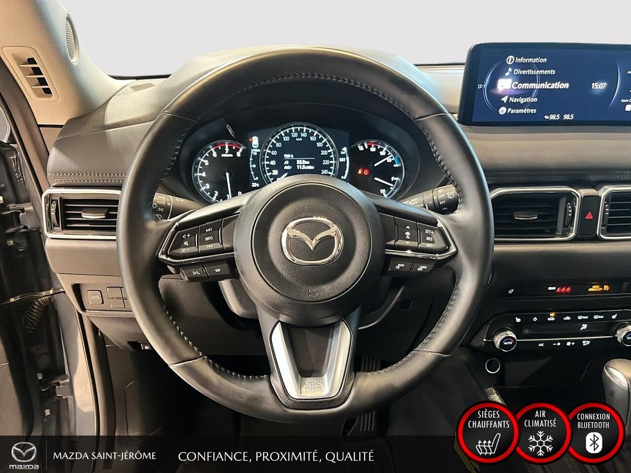2025 Mazda CX-5 GS | AWD | SIMILICUIR SPORT | VOLANT CHAUFFANT | HAYON ÉLECTRIQUE Grey Saint-Jérôme - photo #13
