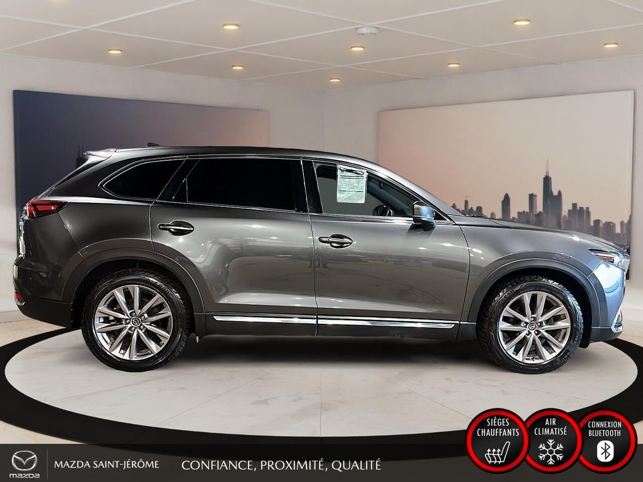 2021 Mazda CX-9 GT | TOIT OUVRANT | CUIR | AWD | Grey Saint-Jérôme - photo #4