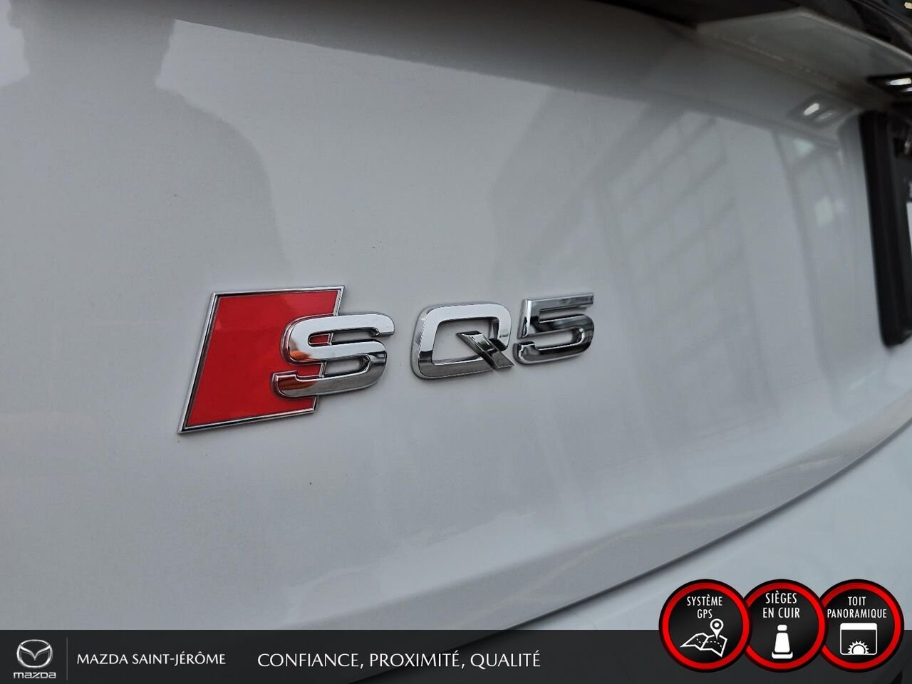 2022 Audi SQ5 Progressiv 3.0 TFSI quattro | CUIR ROUGE | TOIT PANO | White Saint-Jérôme - photo #8