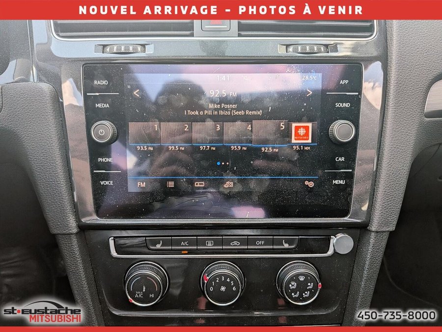 Volkswagen Golf SportWagen Comfortline 4MOTION avec boîte manuelle-CUIR-TOIT PANORAMIQUE-BLUETOOTH 2018 Gris