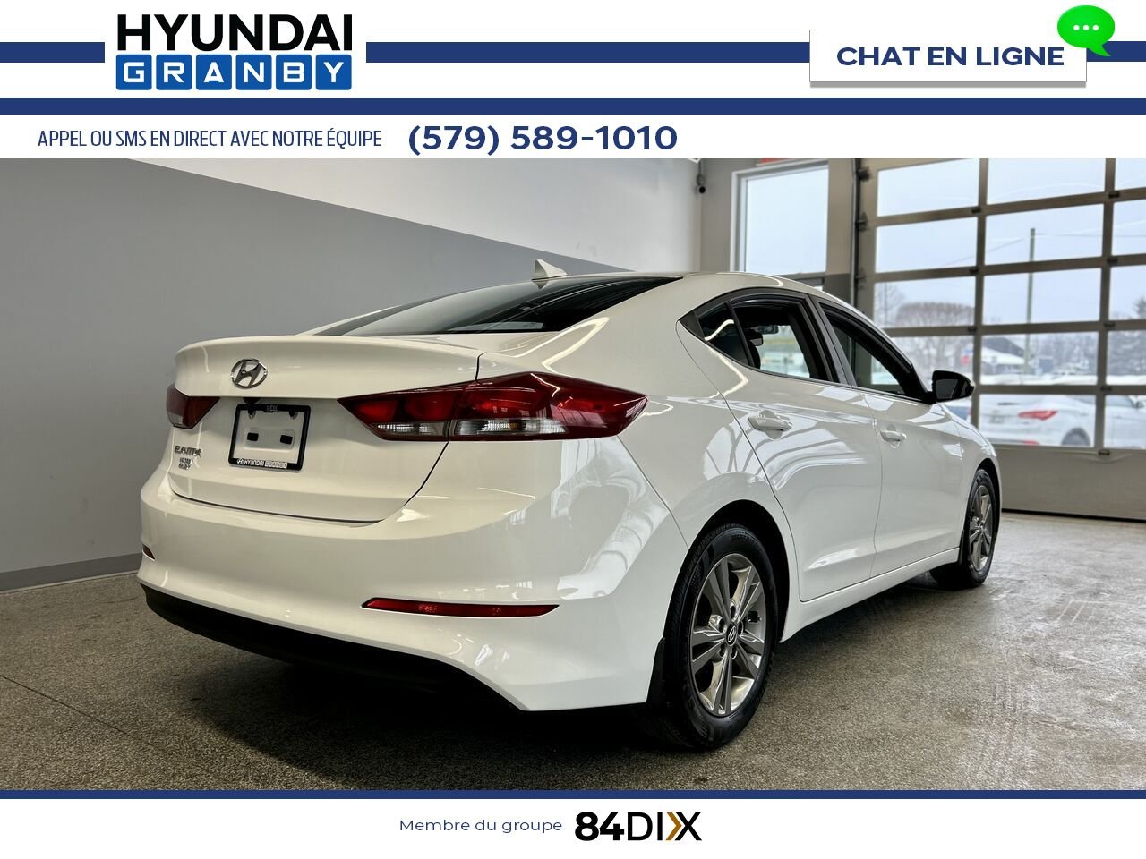 2018 Hyundai Elantra White Granby - photo #6