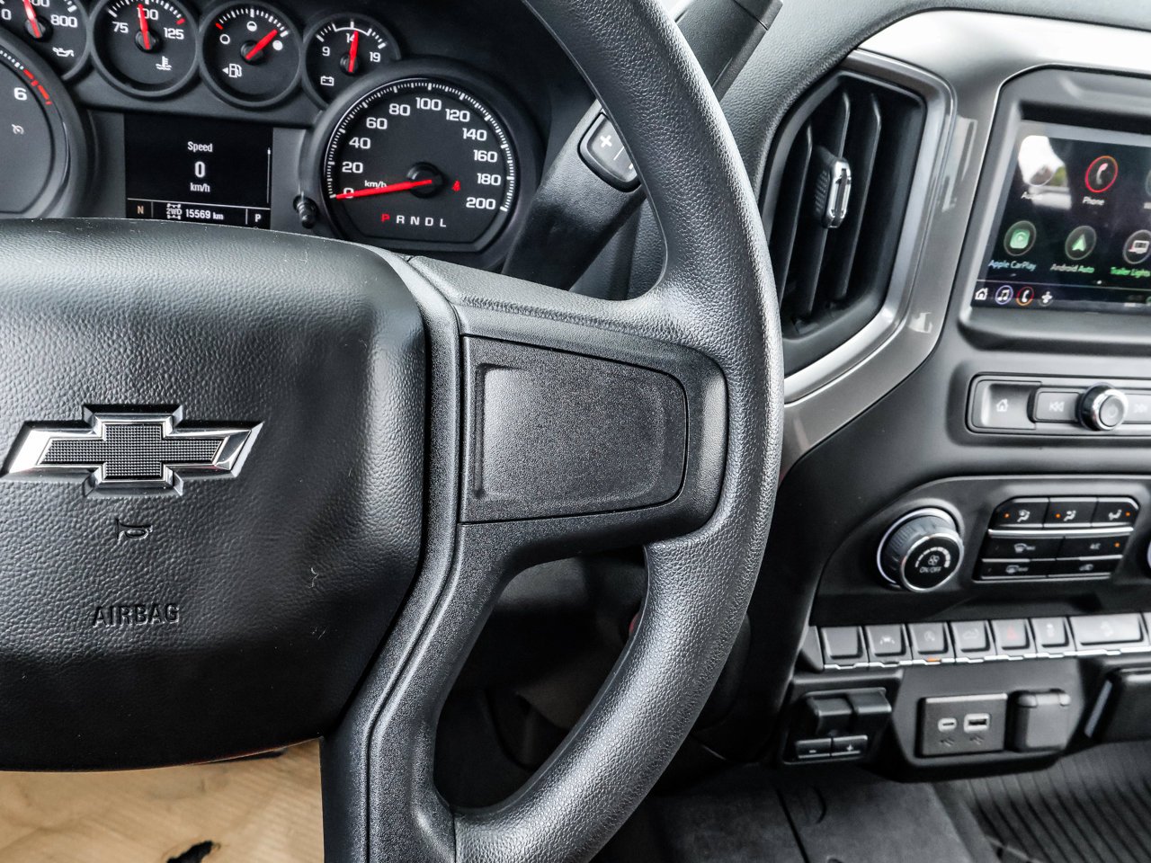 2025 Chevrolet Silverado 1500 4WD Crew Cab 147 Custom Trail Boss White Sherwood Park - photo #23