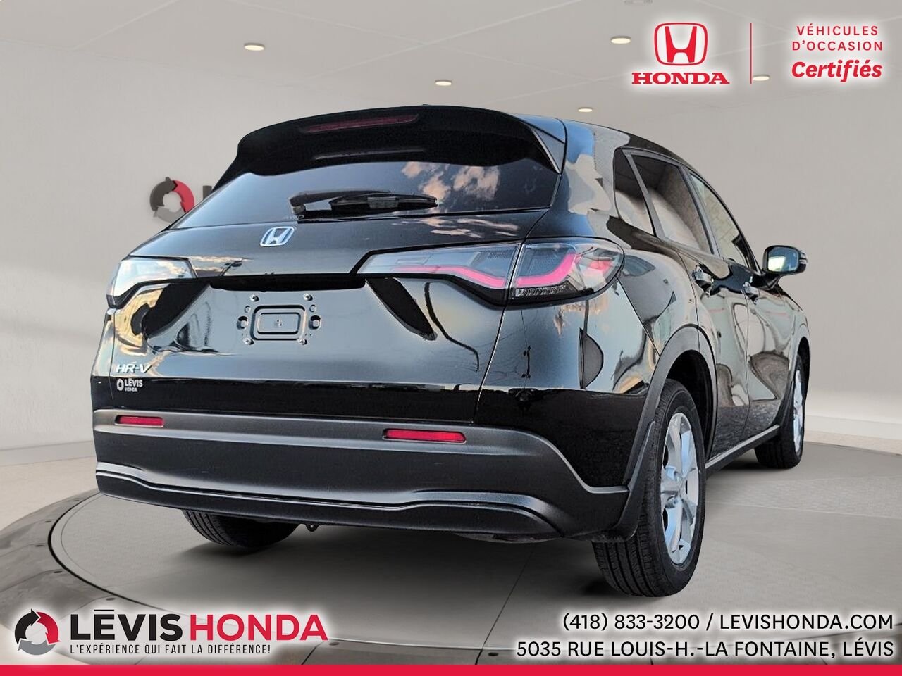 Honda HR-V LX AWD LX Traction Intégrale CVT 2023 Noir Lévis - photo #9