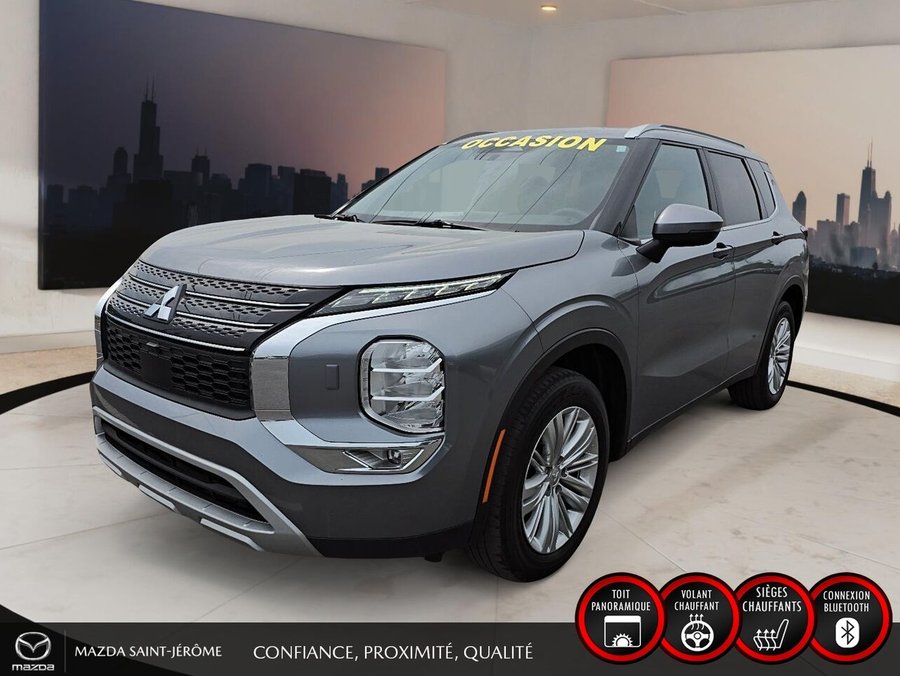 Mitsubishi Outlander SE | TOIT PANORAMIQUE | AWD | 7PLACES | 2024 Gris
