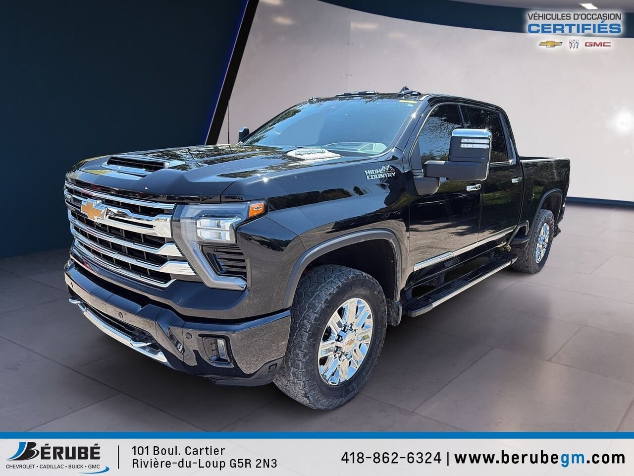 CHEVROLET SILVERADO 2500 CAISSE STANDARD DE 6 PIED High Country 2024 Noir Rivière-du-Loup - photo #0