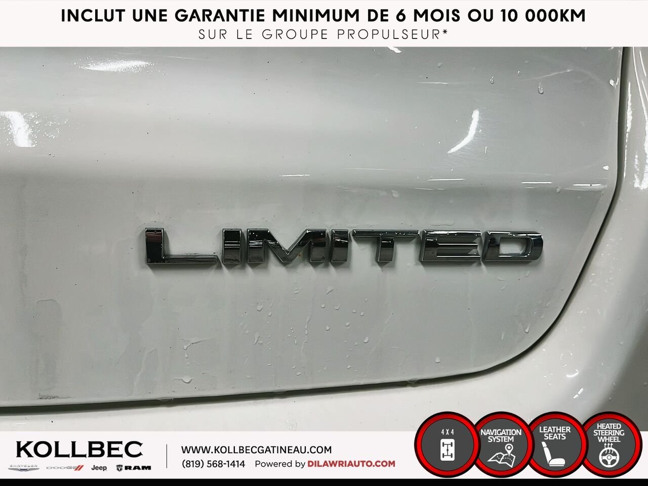 JEEP COMPASS Limited 4x4 2018 Blanc Ottawa & Gatineau - photo #15
