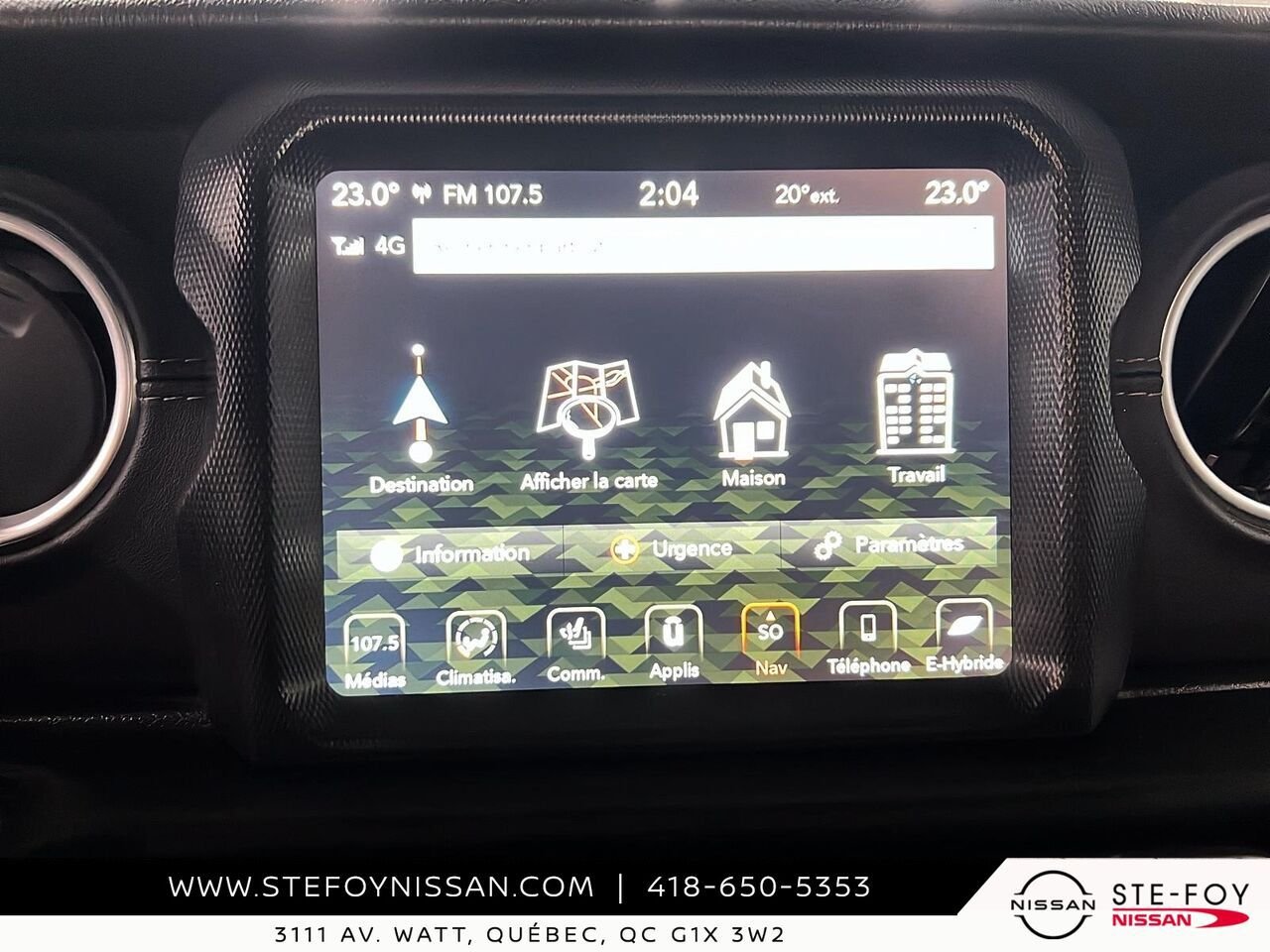 Jeep WRANGLER 4XE UNLIMITED COLD WEATHER GROUP 2022 Blanc Ste-Foy - photo #18