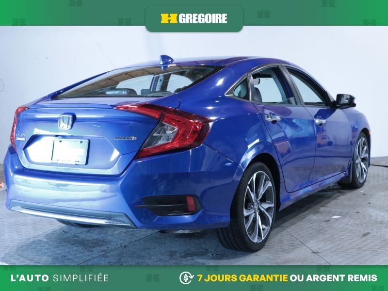 Honda Civic 820892 | TOURING AUTO A/ C CUIR TOIT GR ELECT MAGS CAM RECU 2019 Bleu Laval - photo #8