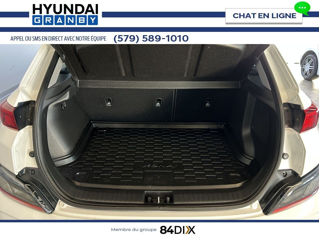 Hyundai Kona électrique 2023 Blanc Granby - photo #30