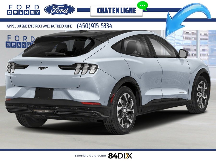 Ford Mustang Mach-E Haut de gamme TI 2025 Gris glacier métallisé trois couches