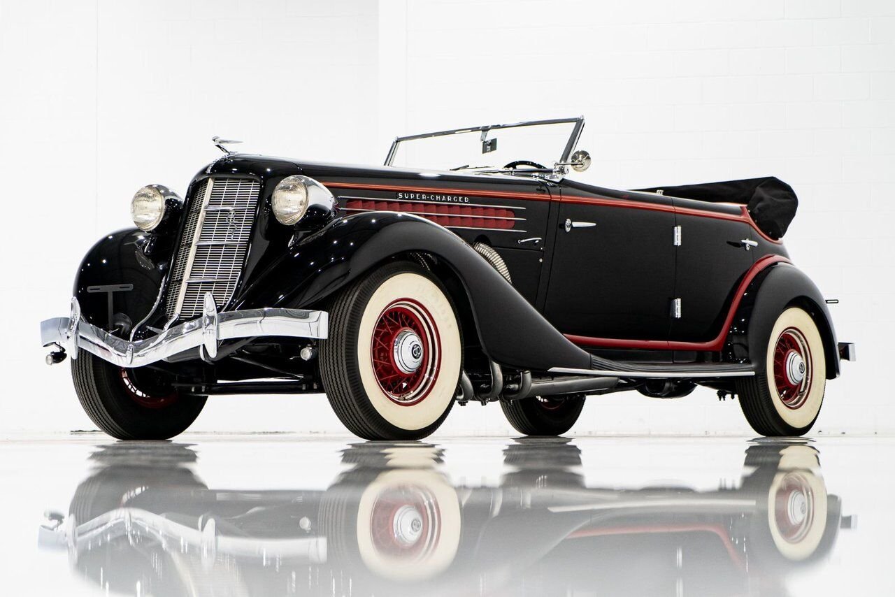 Auburn 851 Supercharge Phaeton **PRIX EN USD** 1935 Noir Montréal - photo #37