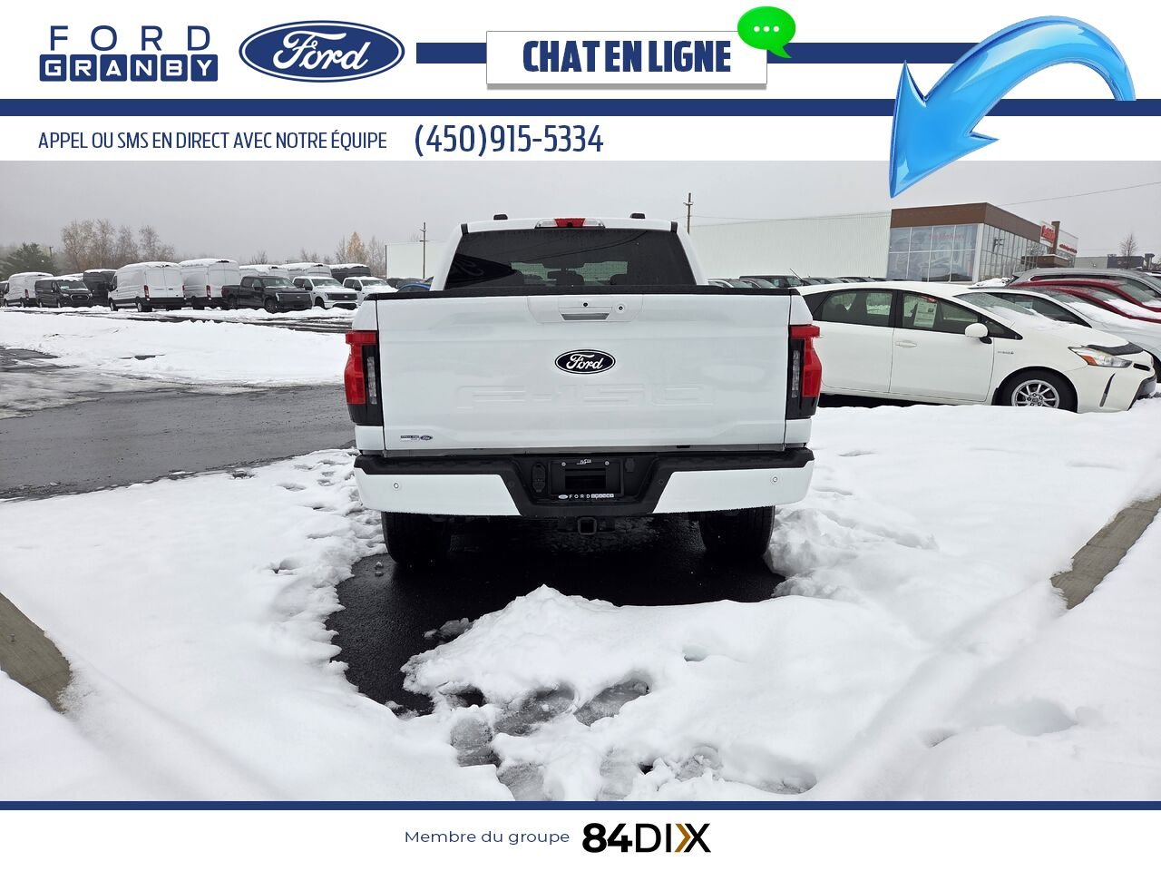 2024 Ford F-150 Lightning White Granby - photo #5