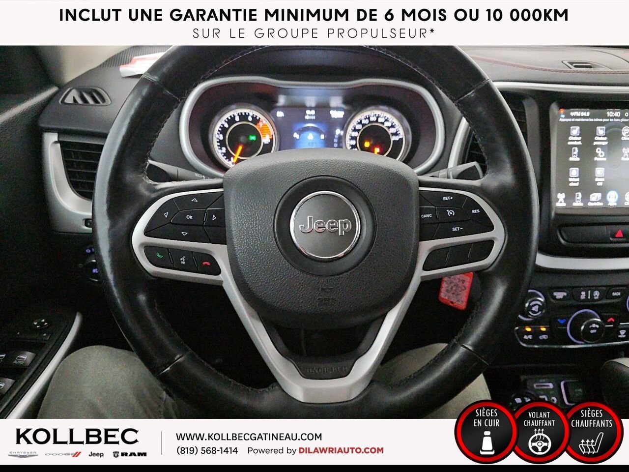 JEEP CHEROKEE Trailhawk 4x4 2018 Bleu Ottawa & Gatineau - photo #7