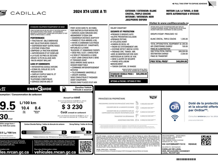Cadillac VISTIQ 2026 2026 Noir