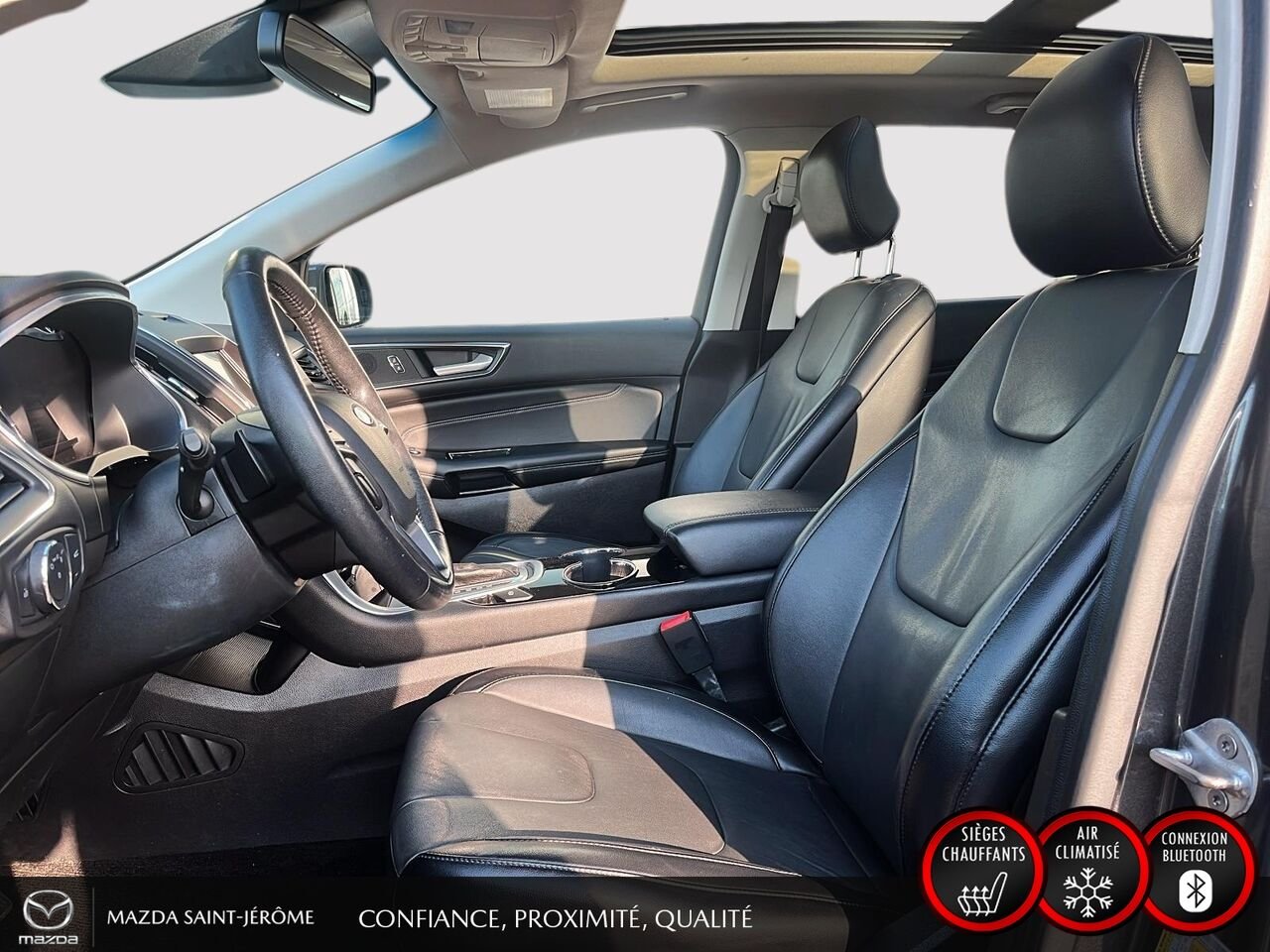 2018 Ford Edge Titanium | TOIT PANORAMIQUE | CUIR | AWD | Grey Saint-Jérôme - photo #17