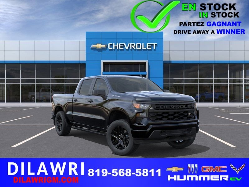 CHEVROLET Silverado 1500 Custom cabine multiplace 4RM 157 po 2026 Noir Ottawa & Gatineau - photo #0