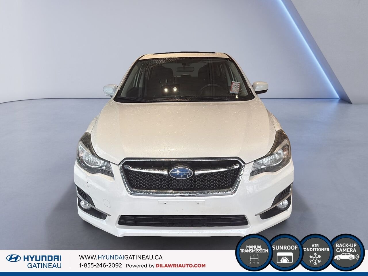 Subaru Impreza Voiture à hayon, 5 portes, boîte manuelle *** bas millage , AWD *** 2015 Blanc Ottawa & Gatineau - photo #1
