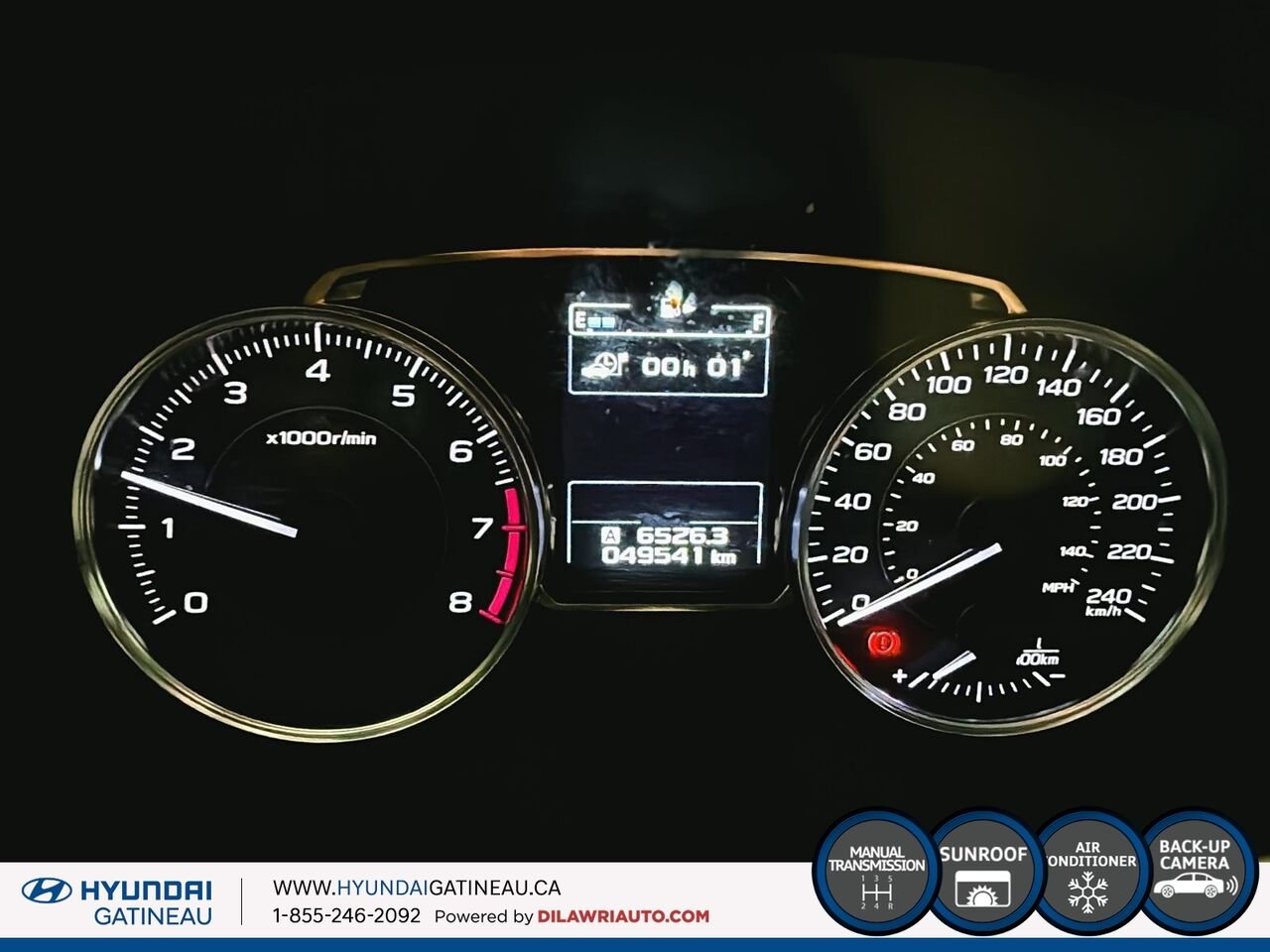 Subaru Impreza Voiture à hayon, 5 portes, boîte manuelle *** bas millage , AWD *** 2015 Blanc Ottawa & Gatineau - photo #14