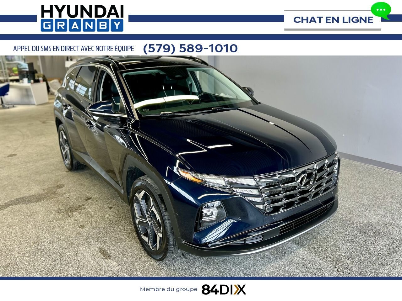 Hyundai Tucson hybride rechargeable 2024 Bleu Granby - photo #1
