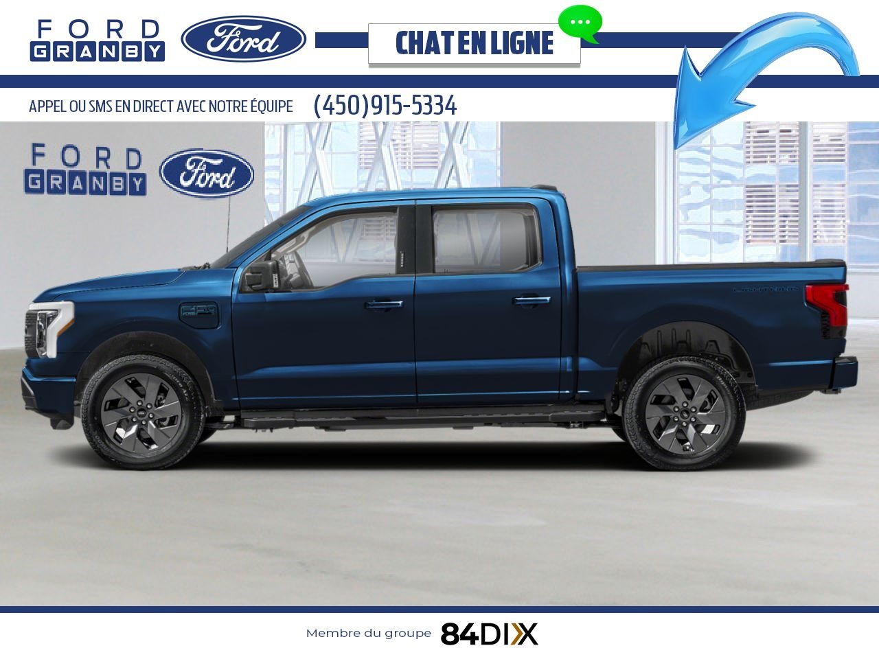 2025 Ford F-150 Lightning Antimatter Blue Metallic Granby - photo #1