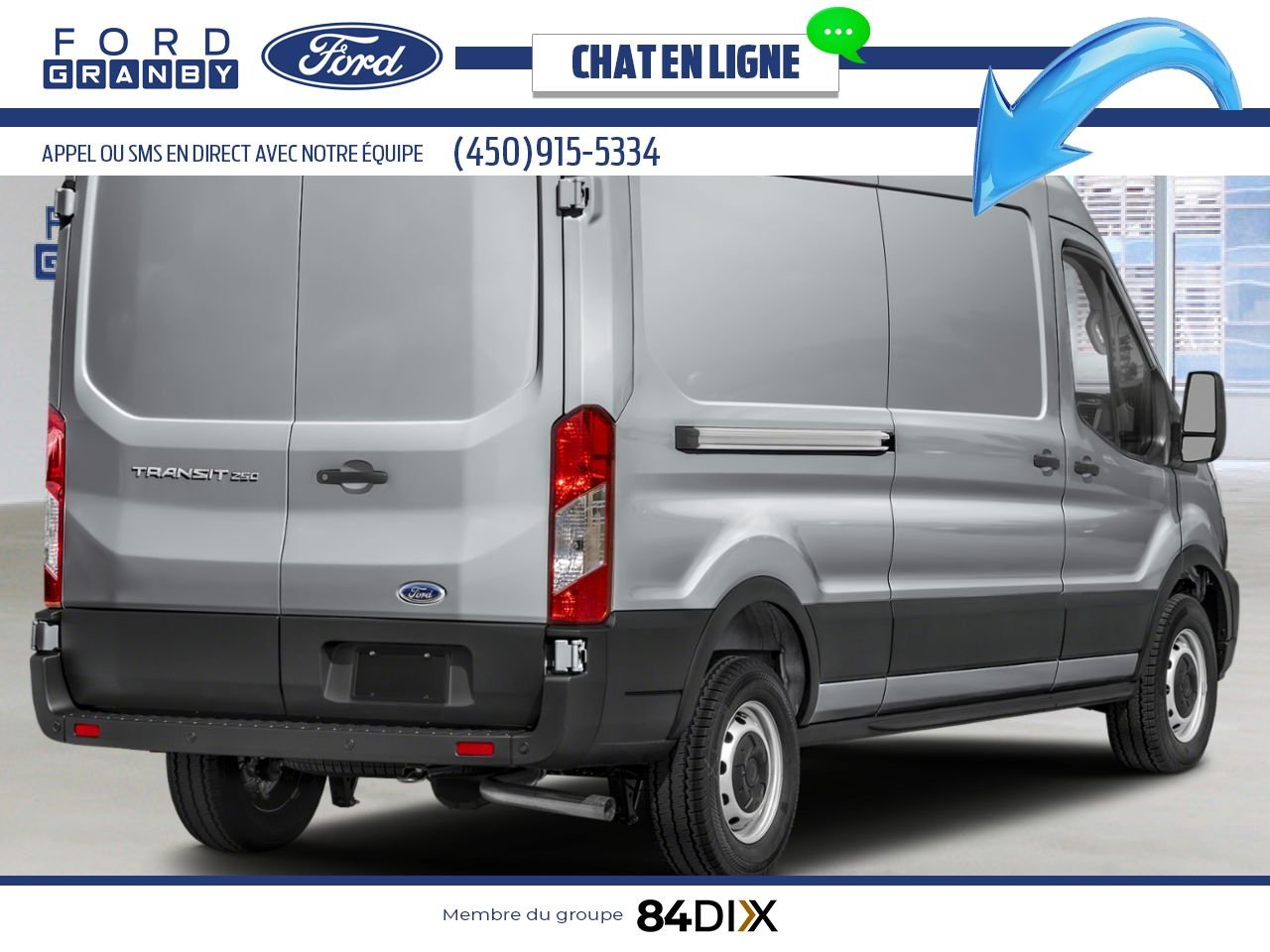 Ford Transit fourgon utilitaire 2025 Argent lingot métallisé Granby - photo #1