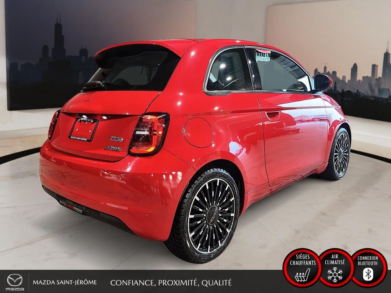 FIAT 500e Édition (RED) | CLEAN CARFAX | 2024 Rouge Saint-Jérôme - photo #5