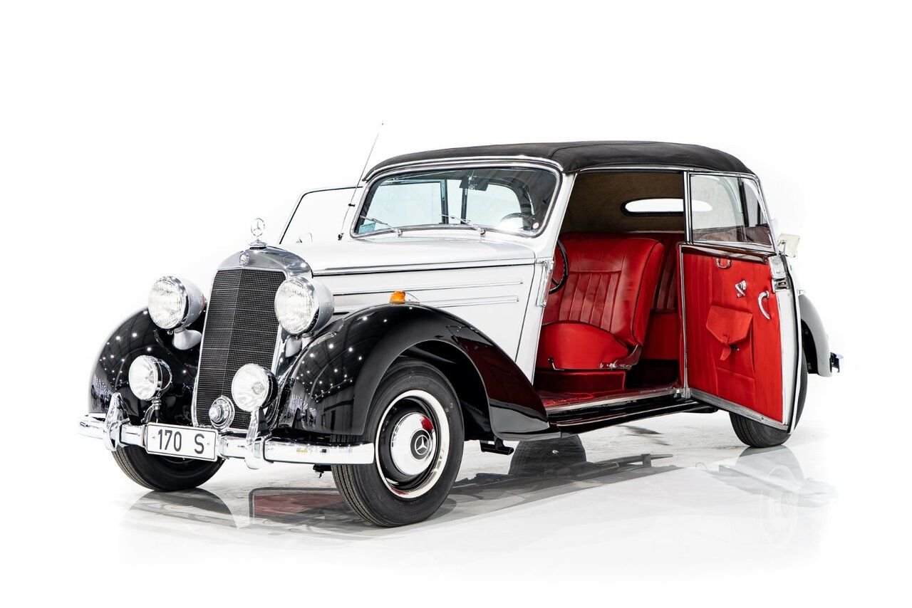 1950 Mercedes-Benz 170S Cabriolet B Wonderfully Presented Old Restoration Grey Montreal - photo #34