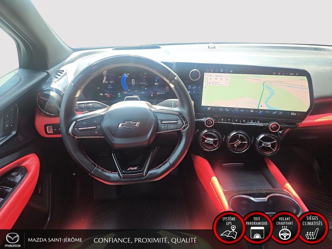 2025 Chevrolet Blazer EV RS | AWD | TOIT PANORAMIQUE | 85 kWh | SIÈGES VENTILÉS White Saint-Jérôme - photo #22