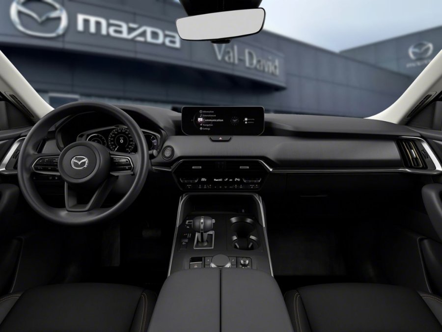 Mazda CX-90 hybride rechargeable GS TI, COMMANDE AUDIO AU VOLANT, VOLANT CHAUFFANT 2026 Bleu cristal foncé mica
