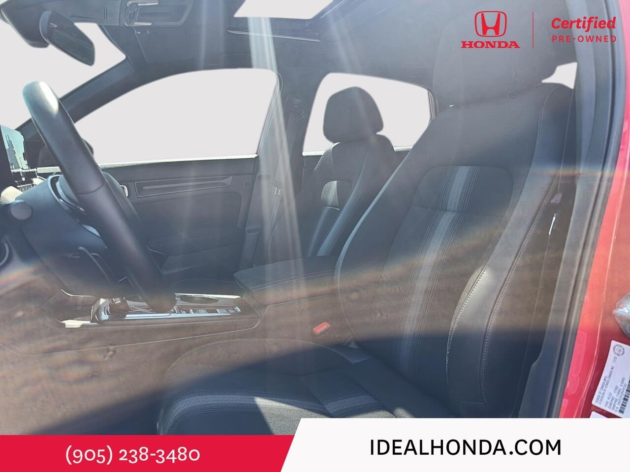 2023 Honda Civic Sedan SPORT CVT Red Mississauga - photo #9
