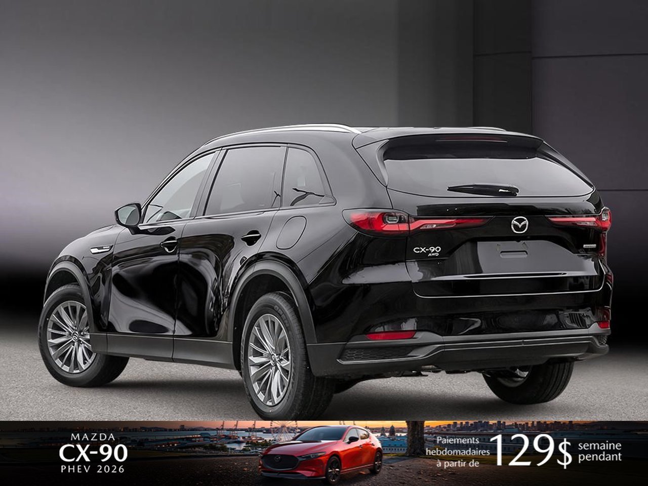 2026 Mazda CX-90 PHEV JM3KKCHAXT1377071 Jet Black Mica Mirabel - photo #3