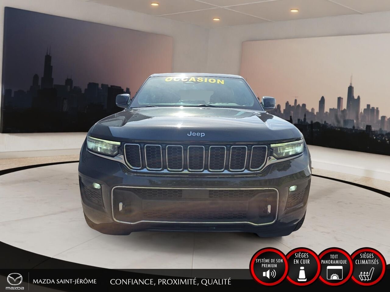 2023 Jeep Grand Cherokee Overland | TOIT PANORAMIQUE | AUDIO MCINTOSH | Black Saint-Jérôme - photo #2