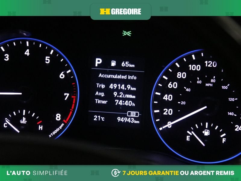 Hyundai Kona 822192 | Preferred AWD AUTO AC GR ELECT MAGS CAM RECUL BLEU 2020 Blanc Laval - photo #21